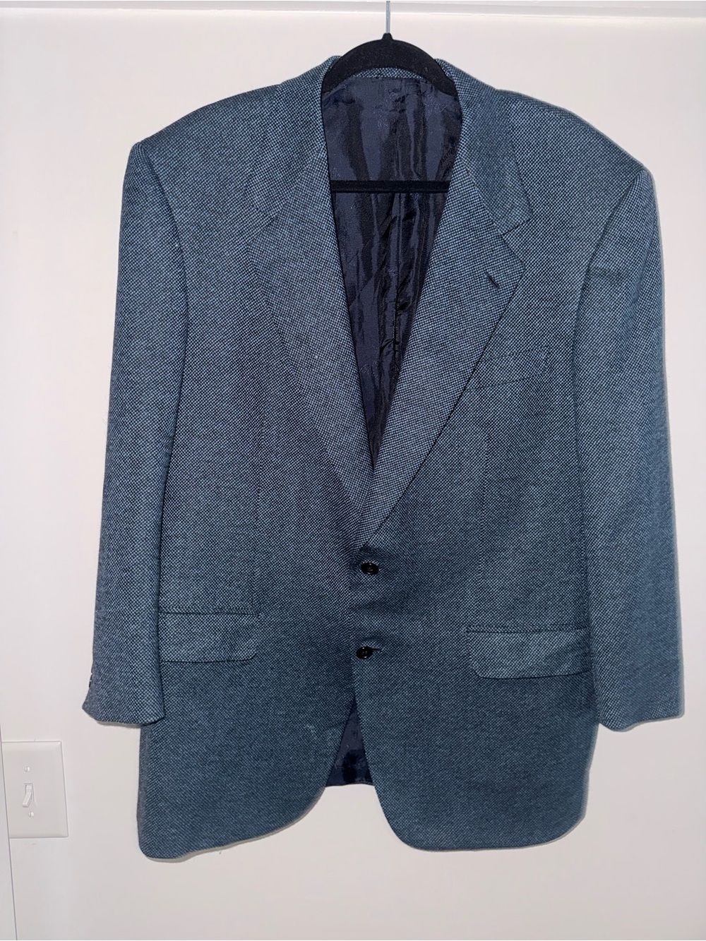 Brioni Harris Tweed Navy Jacket